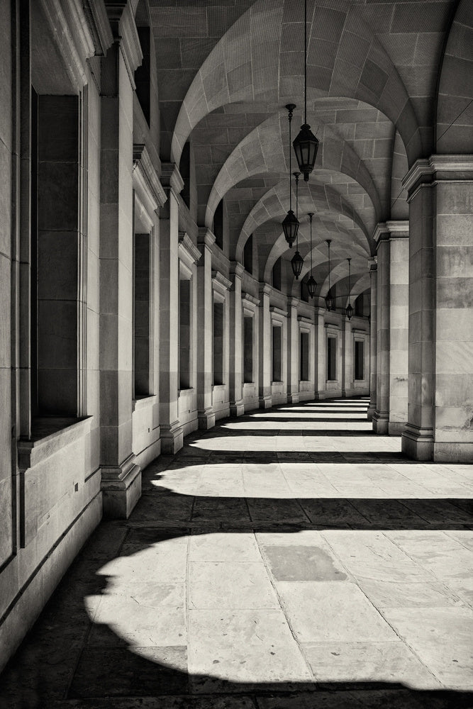 Curved Corridor archival giclée print by Louise Wolbers