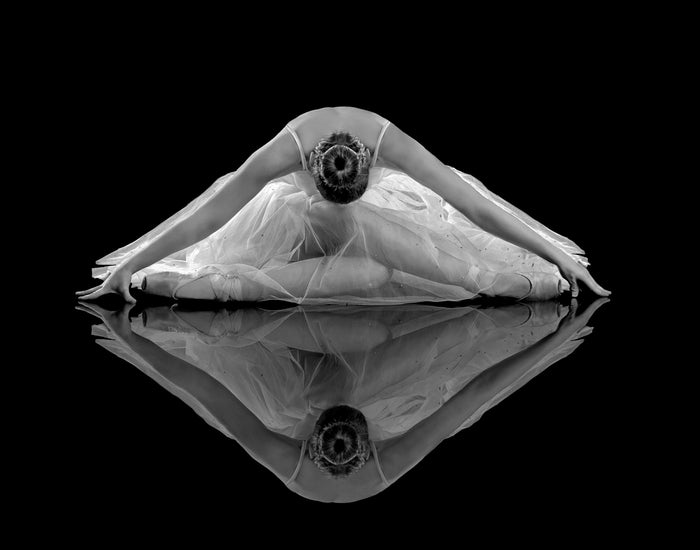 Graceful Ballerina Reflection archival giclée print by Pauline Pentony