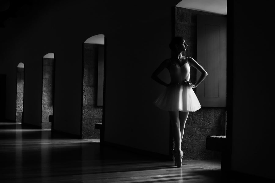 Ballerina in Shadow Light archival giclée print by Paulo Medeiros
