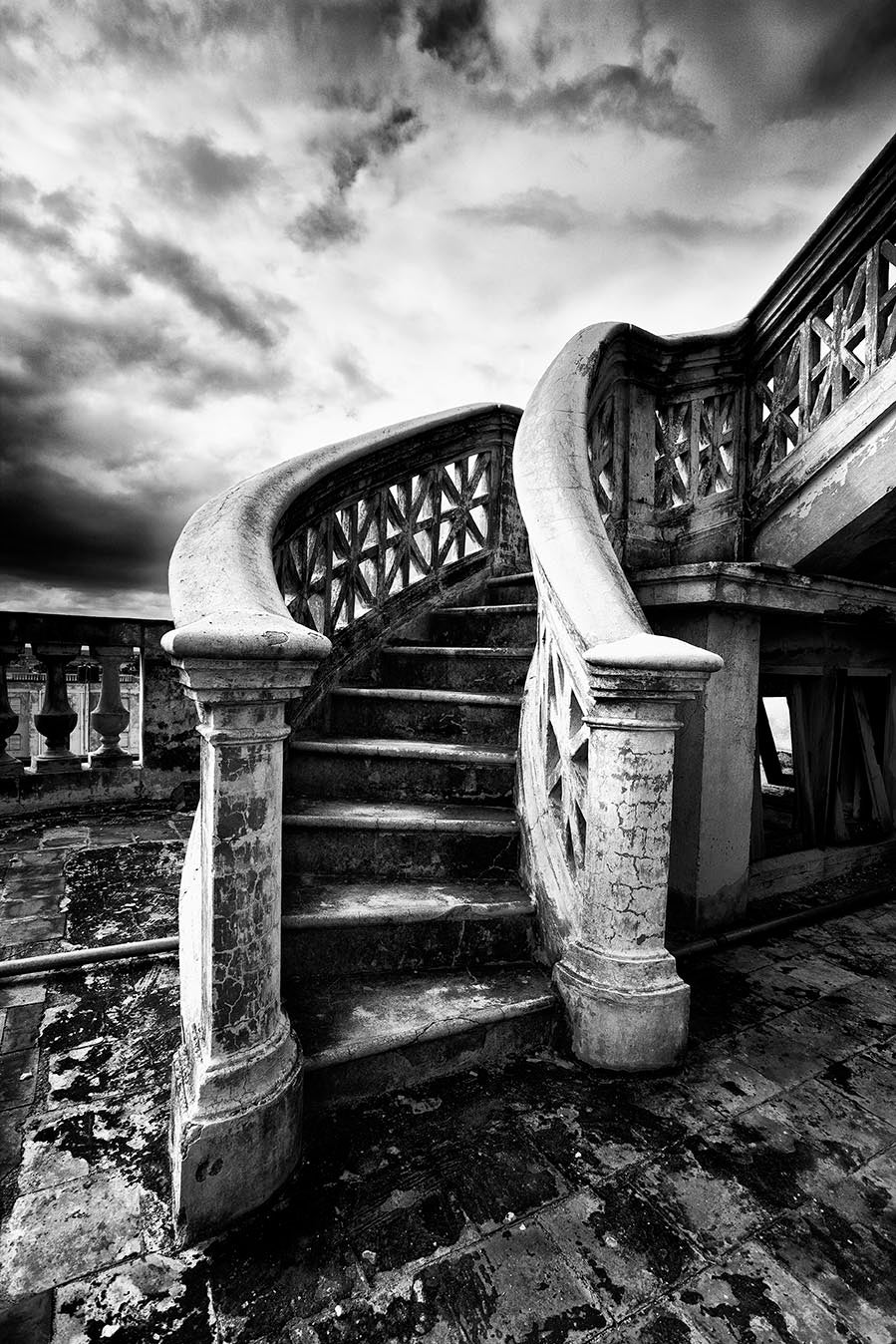 Stairs, Cienfuegos art print by Lee Frost