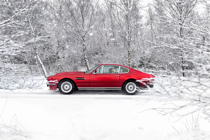 Aston Martin V8 archival giclée print by Tim Wallace