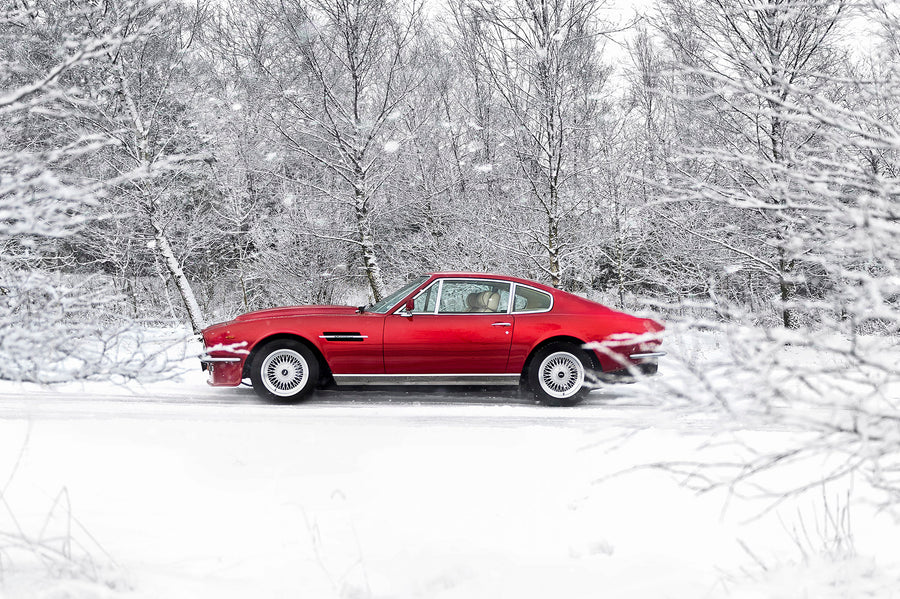 Aston Martin V8 art print by Tim Wallace