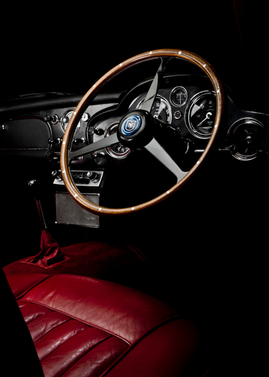 Aston Martin DB4 art print by Tim Wallace
