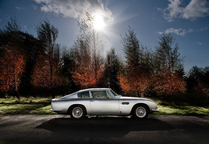 Aston Martin DB6 archival giclée print by Tim Wallace