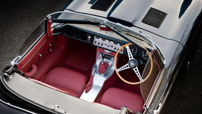 Jaguar E-Type art print by Tim Wallace