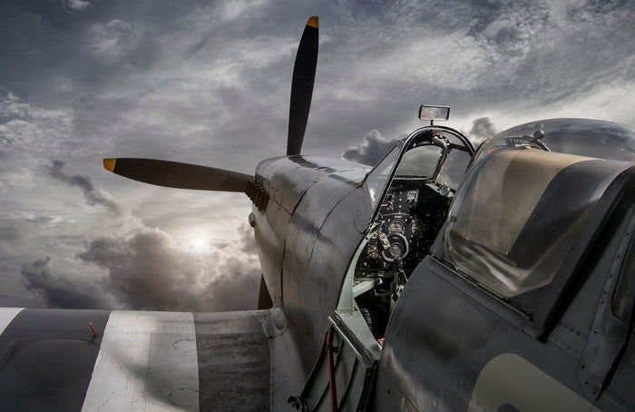 Spitfire art print by Tim Wallace