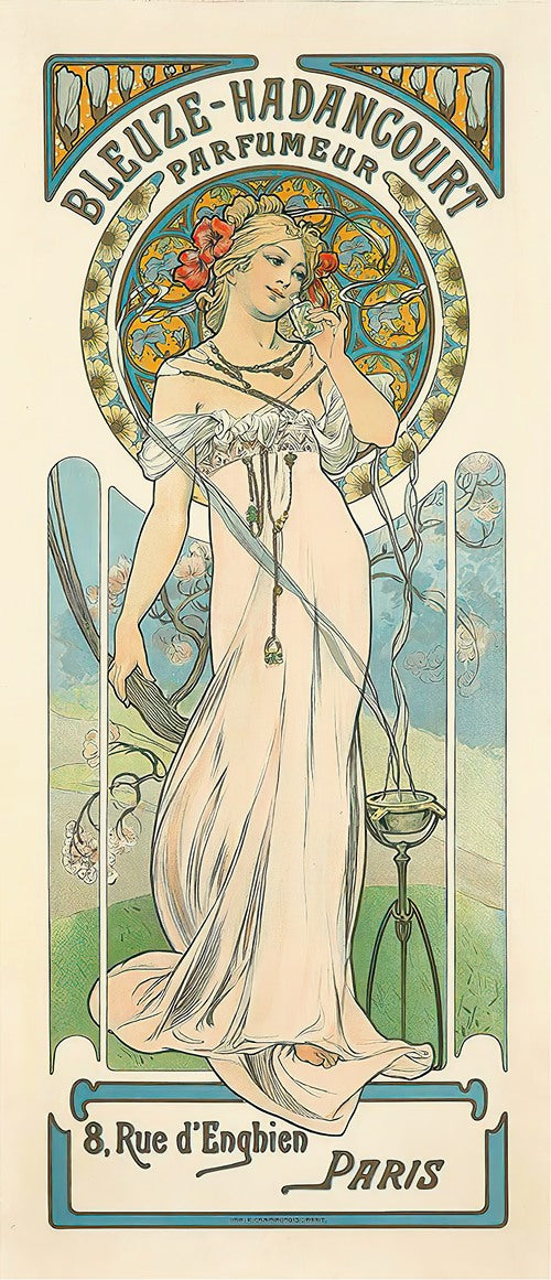 Bleuze-Hadancourt Parfumeur by Alphonse Mucha