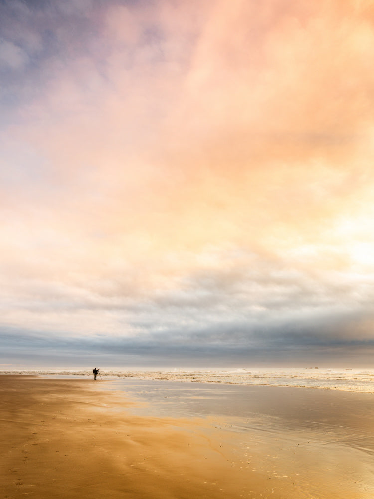 Golden Hour Beach Stroll archival giclée print by Andreas Christensen