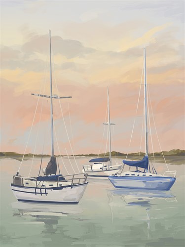 Hazy Sunsets - Coast archival giclée print by Aria Ellis
