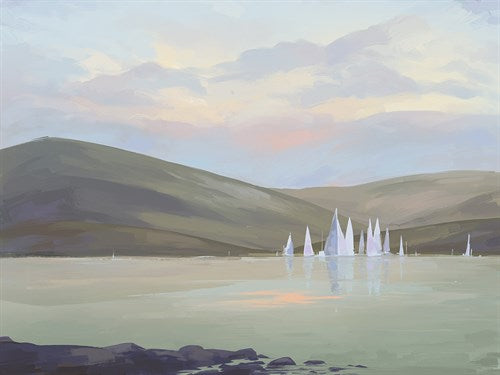 Hazy Sunsets - Glide archival giclée print by Aria Ellis