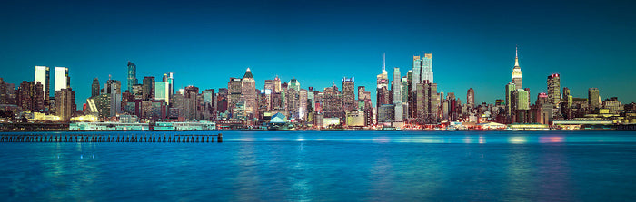 Blue New Yorker archival giclée print by Assaf Frank