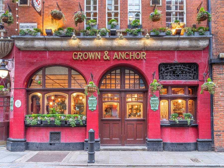 Crown & Anchor London Pub archival giclée print by Assaf Frank