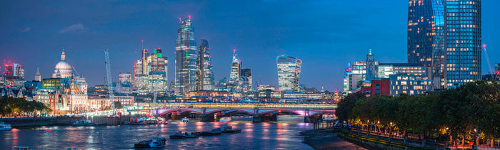 London by Night Panoramic III archival giclée print by Assaf Frank