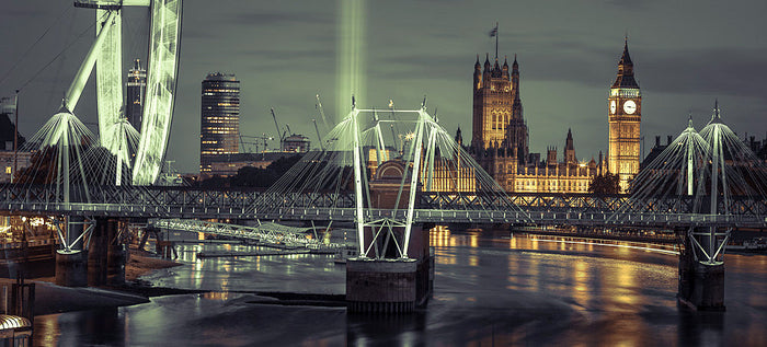 London's Illumination - Panoramic I archival giclée print by Assaf Frank
