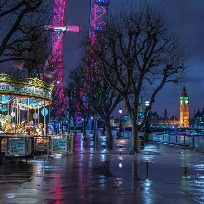 London's Riverside Attractions archival giclée print by Assaf Frank