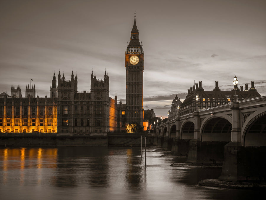 Moody Big Ben Shadows archival giclée print by Assaf Frank