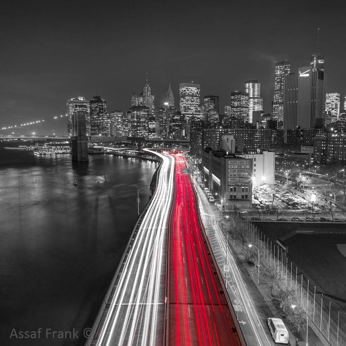 New York at Night archival giclée print by Assaf Frank
