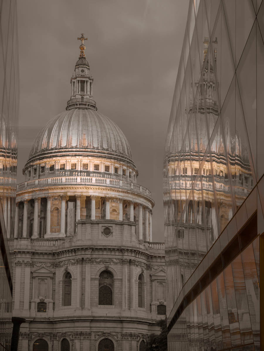 St Paul's Sunset Reflection archival giclée print by Assaf Frank