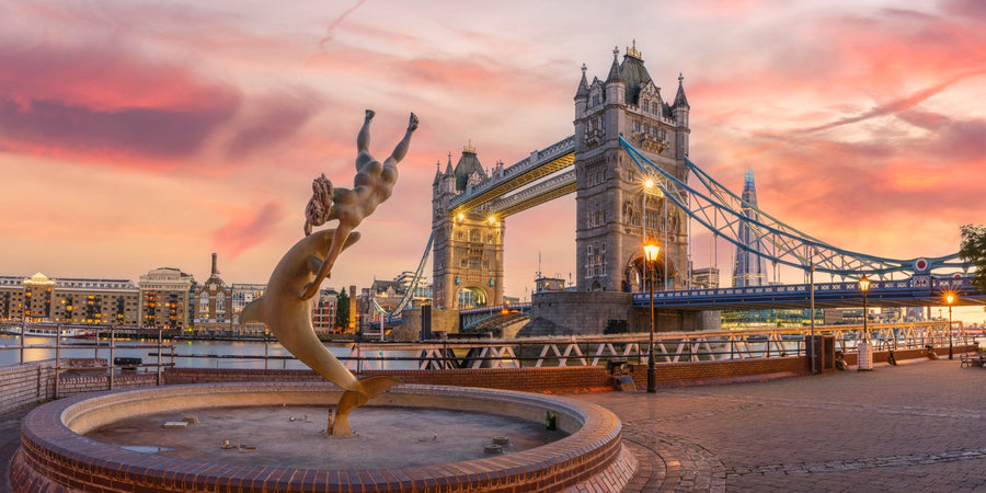 Sunset over Tower Bridge archival giclée print by Assaf Frank