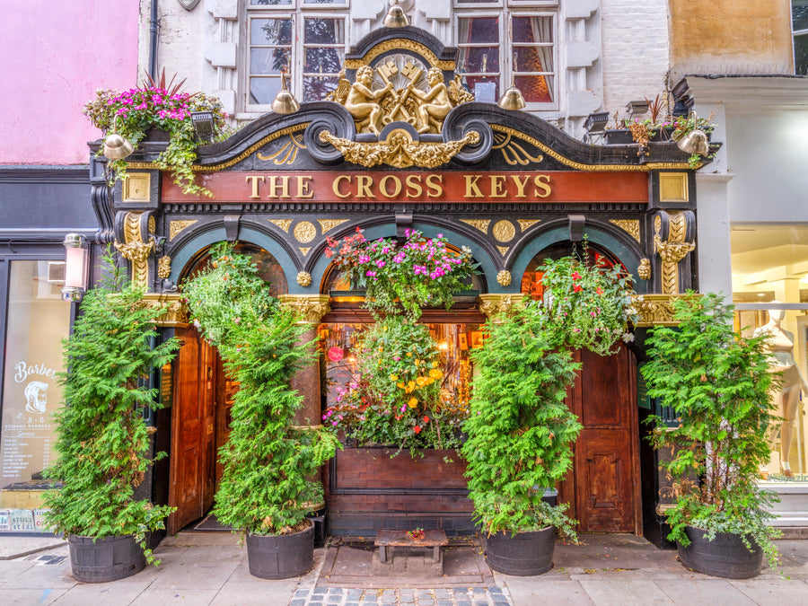 The Cross Keys London Pub archival giclée print by Assaf Frank