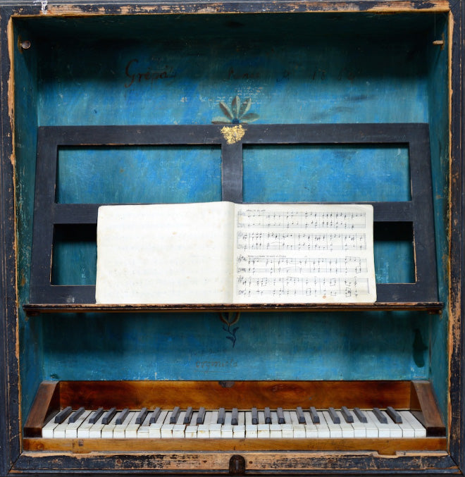 Vintage Blue Organ archival giclée print by Dirim Nasuh