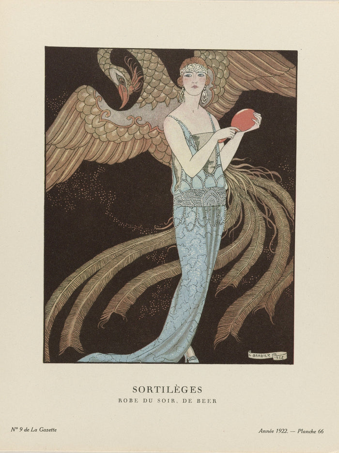 Sortilèges, Robe du soir, de Beer by George Barbier
