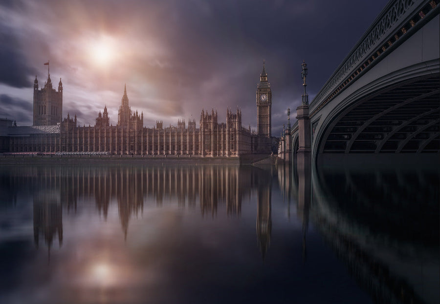 House of Parliament archival giclée print by Iván Ferrero