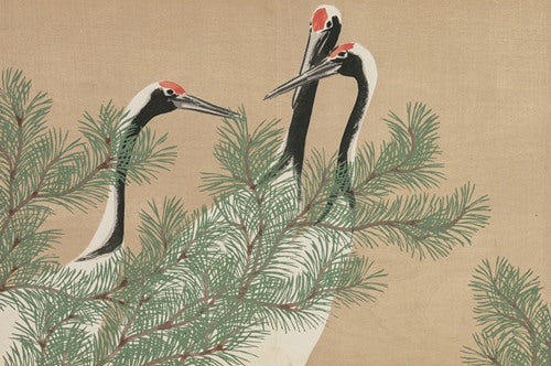 Cranes by Kamisaka Sekka