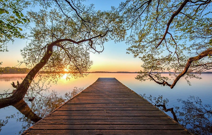Serene Lake Sunset archival giclée print by Keller