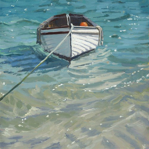 Boat & Buoy archival giclée print by Lesley Dabson