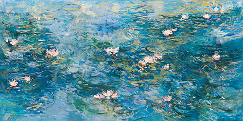 Waterlilies archival giclée print by Lilia Orlova-Holmes