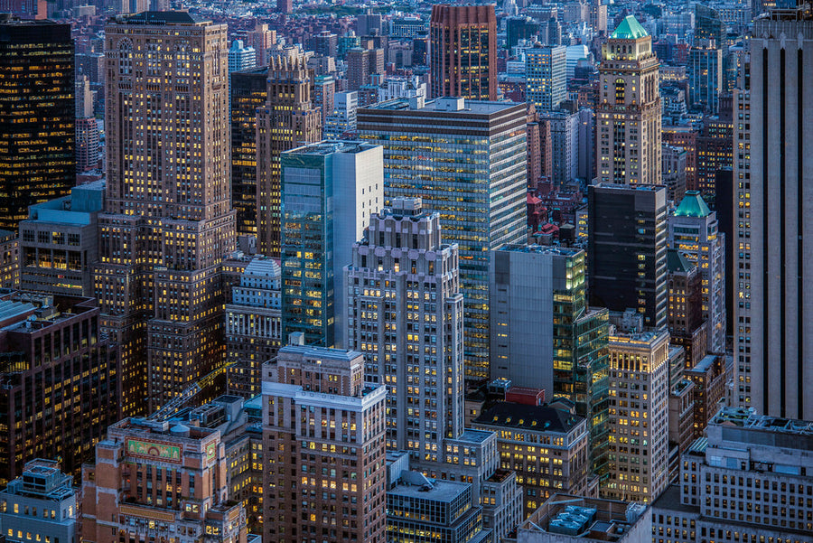 City Lights Evening archival giclée print by Linda Wride