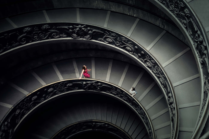Spiral Staircase archival giclée print by Lotte Gr├╕nkj├ªr