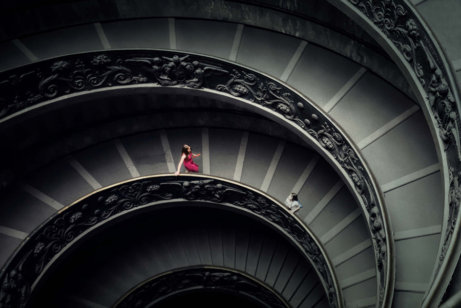 Spiral Staircase archival giclée print by Lotte Gr├╕nkj├ªr