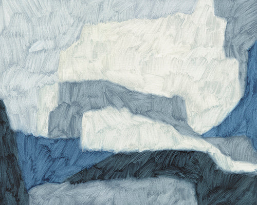 Brushed Abstractions - Ebb archival giclée print by Maja Gunnarsdottir