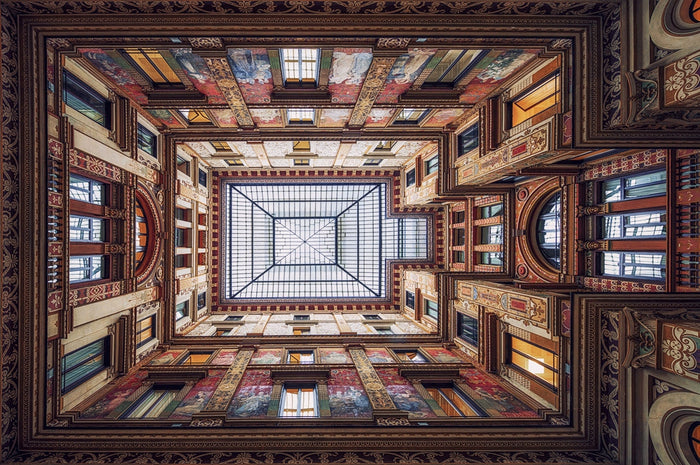 Galleria Sciarra, Rome archival giclée print by Massimo Cuomo