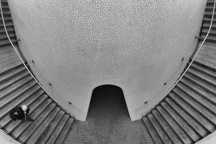 Curved Stairway archival giclée print by Massimo Della Latta