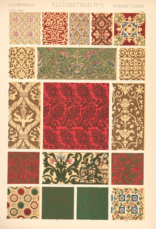 Grammar of Ornament: Elizabethan No. 3 by Owen Jones