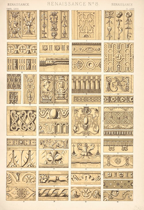 Grammar of Ornament: Renaissance No. 8 by Owen Jones