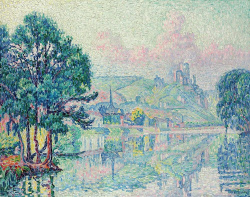 Les Andelys, Matin, Été by Paul Signac