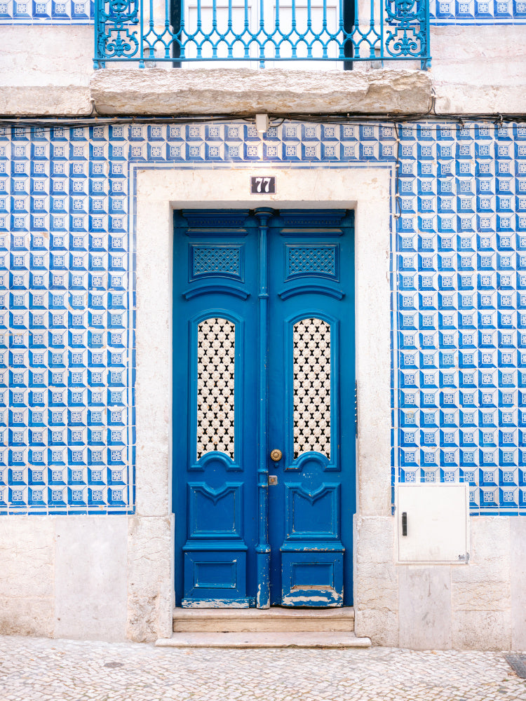 Blue Lisbon archival giclée print by Raisa Zwart