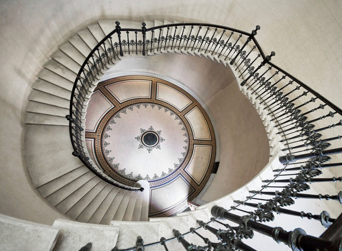 Elegant Spiral Staircase archival giclée print by Renate Reichert