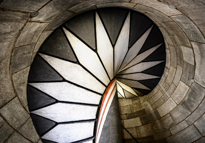 Looking Upstairs archival giclée print by Renate Reichert