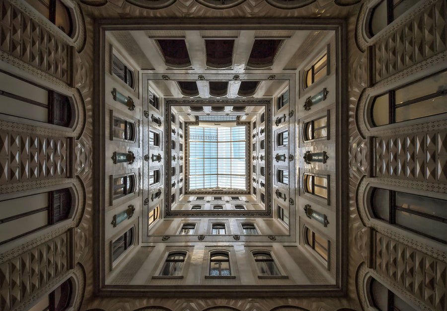 Palais Equitable archival giclée print by Renate Reichert