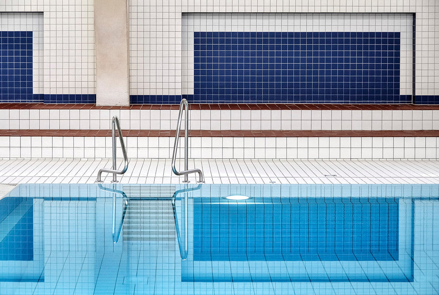 Swimming archival giclée print by Renate Reichert