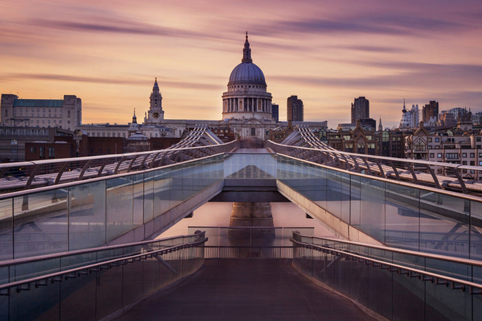 St Paul's Millennium Bridge archival giclée print by Roland Shainidze