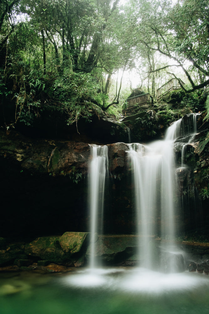 Ethereal Forest Waterfall archival giclée print by Ryan Braxton