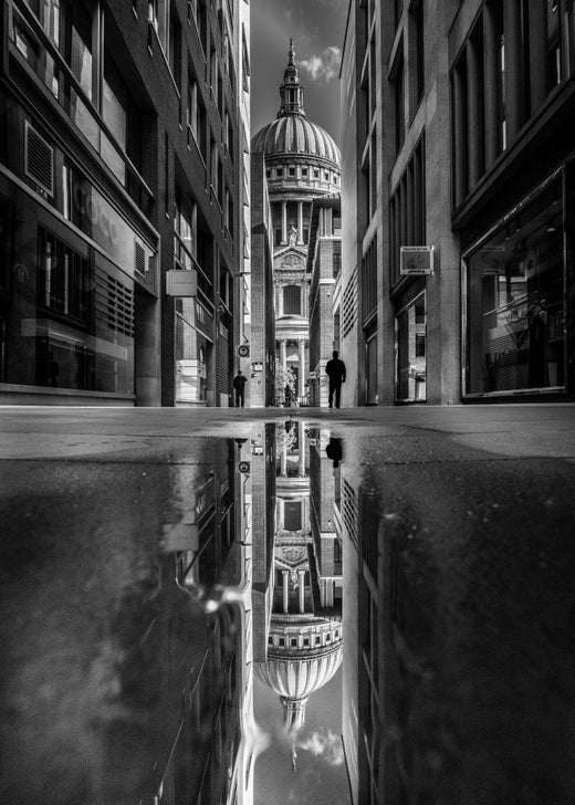 St Pauls Reflection - London archival giclée print by Selaru Ovidiu
