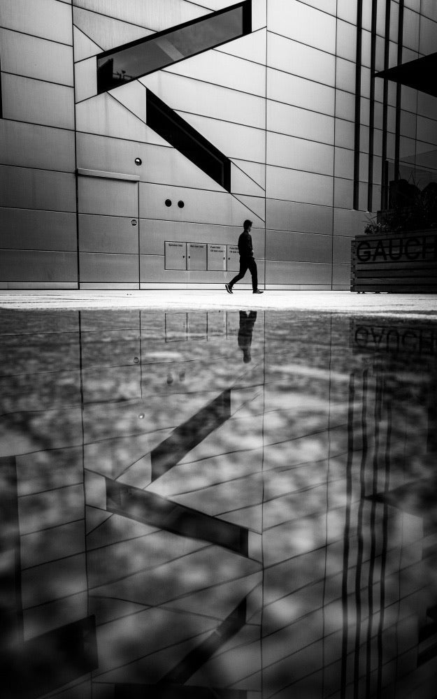 Urban Reflection Walk archival giclée print by Selaru Ovidiu