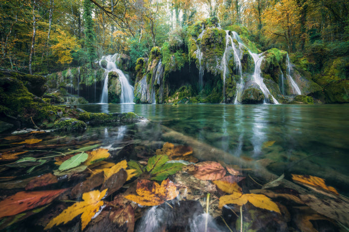 Autumn Falls archival giclée print by Stefan Hefele